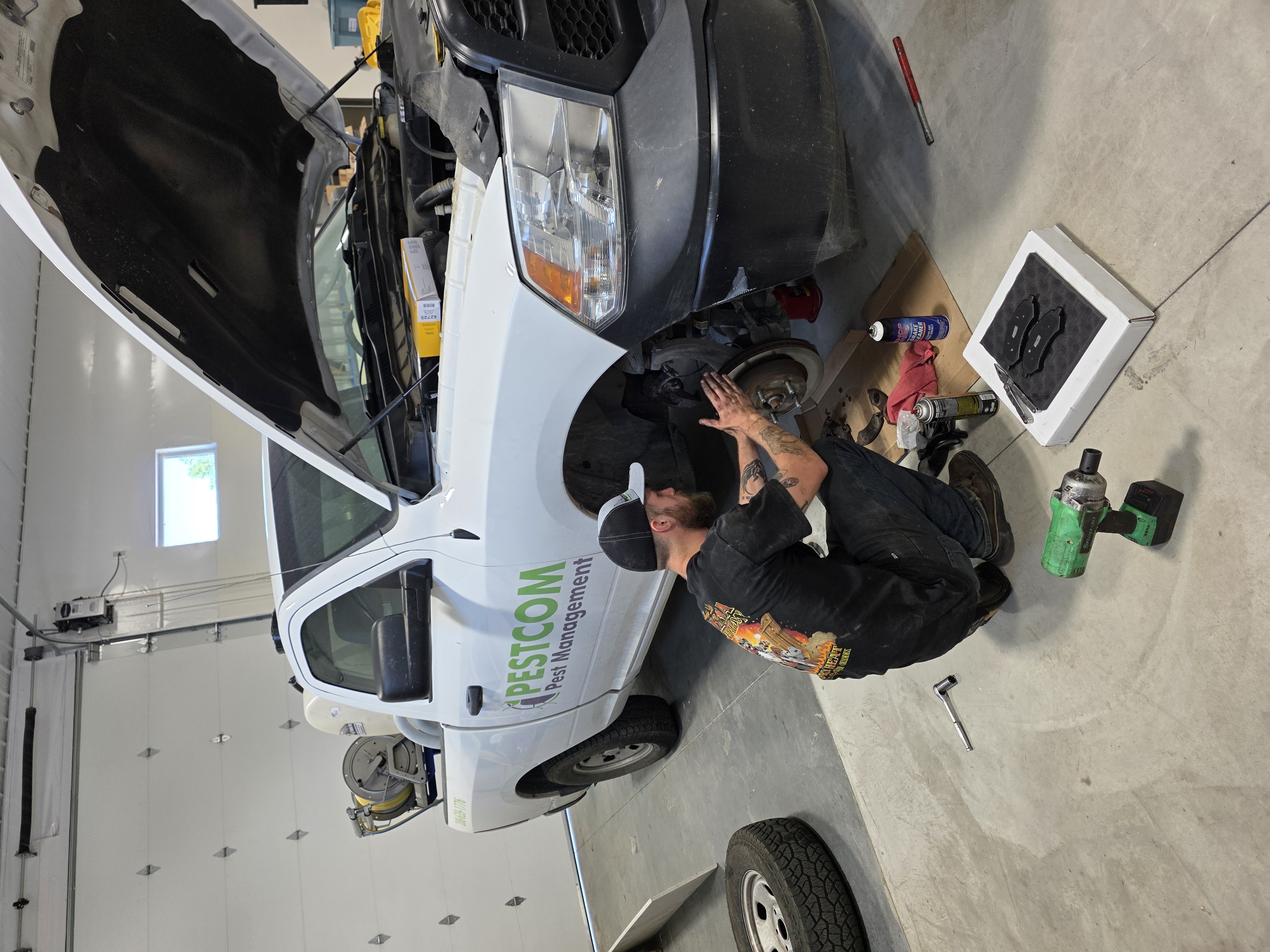 On-site brake and rotor work