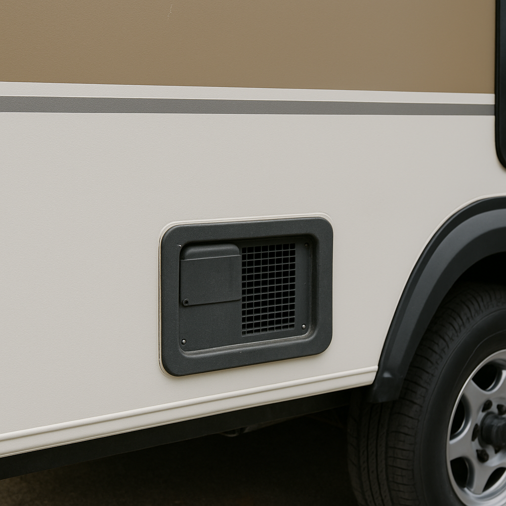 RV furnace vent panel